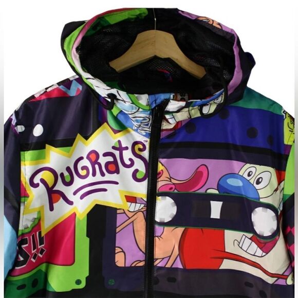 Nickelodeon Rugrats/Reptar x Members Only Windbreaker Jacket Men’s Size S - Picture 5 of 7